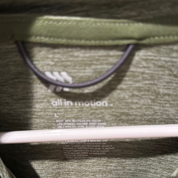 Green All In Motion Large Hooded Long Sleeve - Picture 2 of 4